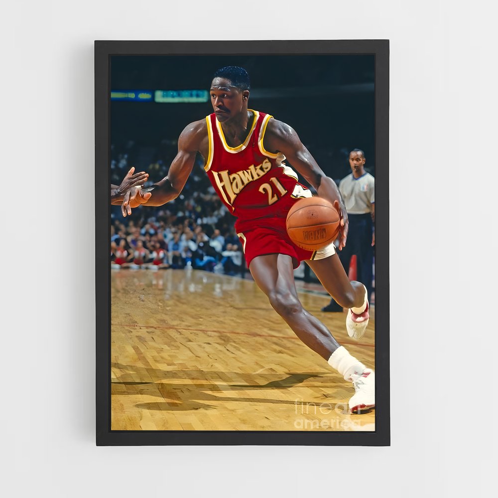 Poster Dribble Énergétique – affiche Basketball (vue 2)
